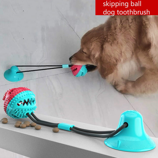 Indestructible Dog Toy Silicon Suction Cup